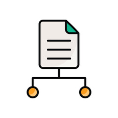 Document Sharing vector icon