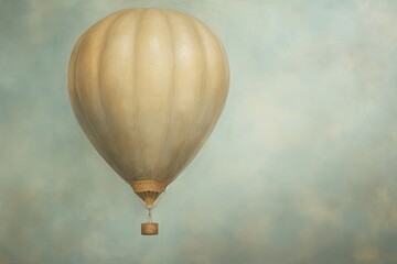 Obraz premium Close up on pale balloon backgrounds aircraft transportation.
