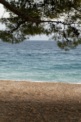 Beach view in Croatia Dalmatia