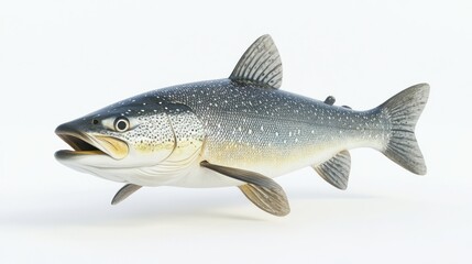 Naklejka premium A Close Up View of a Grayling Fish