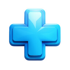 Fototapeta premium Stylized Medical Cross Icon for Emergency Services and Healthcare Representation