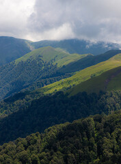 Magnificent views of the mountain village and nature of Azerbaijan