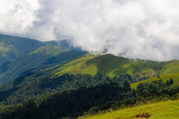 Magnificent views of the mountain village and nature of Azerbaijan