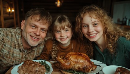 Happy Extended Family Enjoying a Relaxing Sunday Afternoon Together, Sharing Laughter and Memories Around the Table