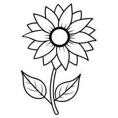 illustration of a sunflower