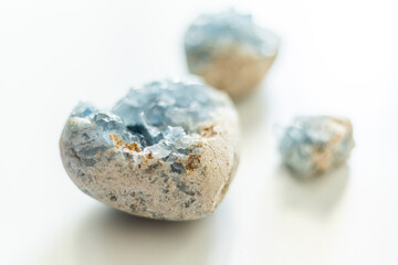 Close up quartz crystal healing