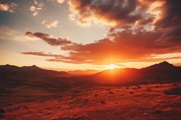 Mountains in the distance outdoors horizon nature.