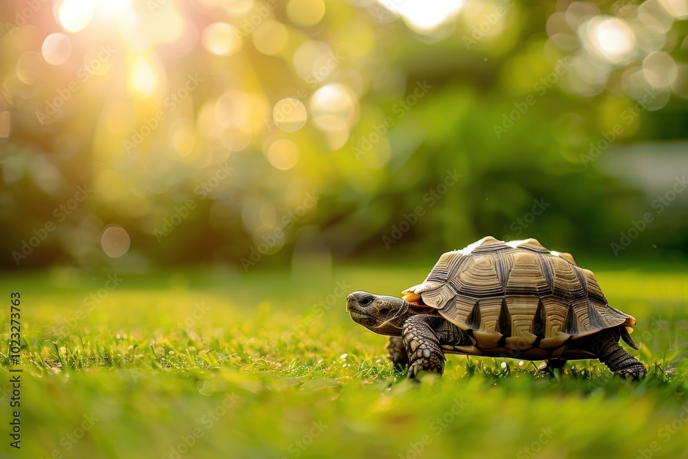 Wall mural Photo of tortoise reptile animal turtle.