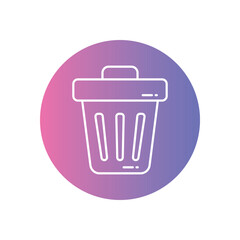 Trash vector icon stock illustration
