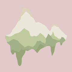 abstract mountain vector