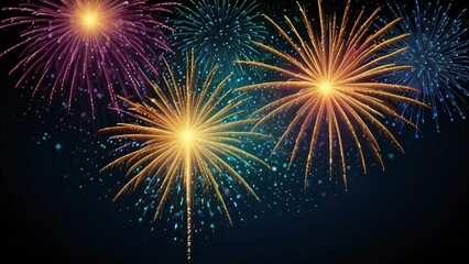 Fototapeta premium fireworks in the night sky