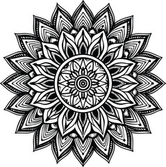 Beautiful mandala mandalas for coloring book vector image