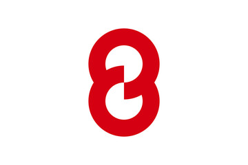 Number Eight Vector Logo Premium 