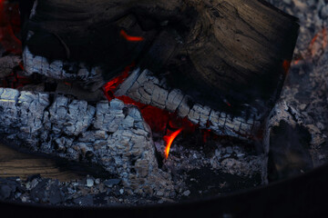 Fire Wood Fire embers ash