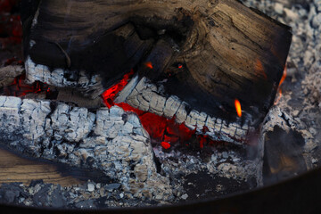 Fire Wood Fire embers ash
