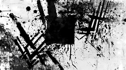 bstract grunge textures. Graffiti set. Vector illustration.