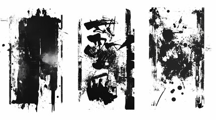 Obraz premium bstract grunge textures. Graffiti set. Vector illustration.