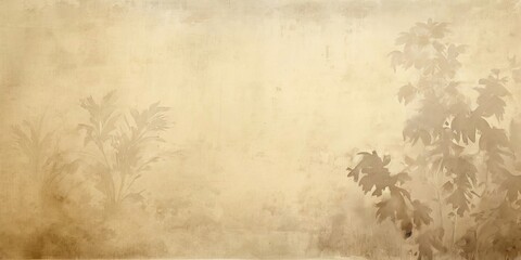 A painting of a tree with a blurry background