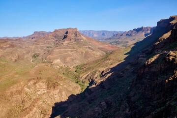 Obraz premium Eine Reise auf Gran Canaria. Mirador Astronómico de la Degollada de las Yeguas