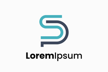 Initials PS Vector Logo Premium 