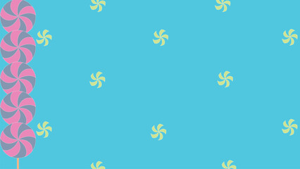 vector candy lollipop beautiful background