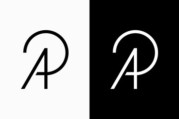 Initials AP Vector Logo Premium 
