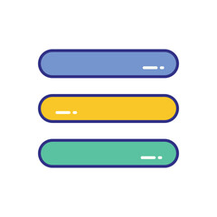 Obraz premium Navbar vector icon stock illustration