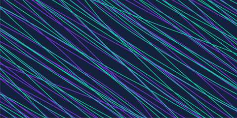 Fototapeta premium Colored tangled pattern. Abstract chaotic texture. Background with lines and waves. Art creation