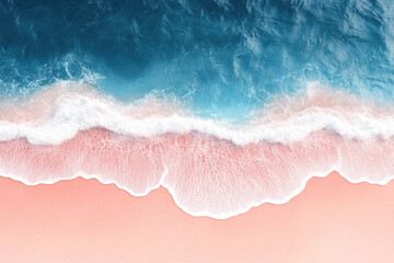 Fototapeta premium Gradient Ocean Wave with Smooth Strokes