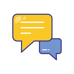 Message vector icon stock illustration