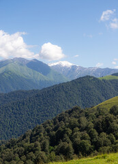 Magnificent views of the mountain village and nature of Azerbaijan