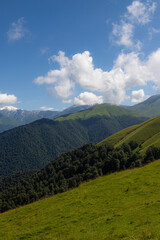 Fototapeta premium Magnificent views of the mountain village and nature of Azerbaijan