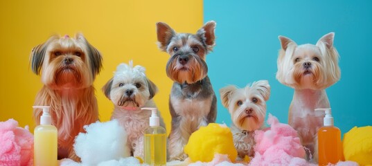 Premium pet grooming products in action  elevate your pet   s grooming experience today