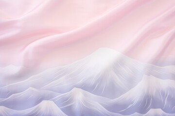 Mount Fuji pattern backgrounds satin silk.