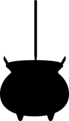 incense burner silhouette icon vector.
Isolated flat chinese style incense burner silhouette vector