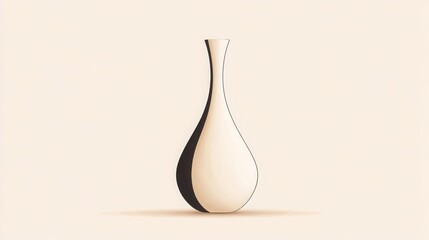 Modern Ceramic Vase Illustration