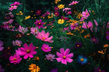 Obraz premium Cosmos garden outdoors flower nature.