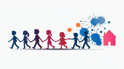 Vibrant Poster Promoting Volunteer Opportunities for Community