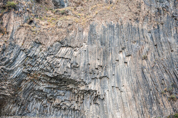 The Symphony of Stones in Garni, Armenia, hexagonal rock formations