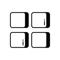 Menu vector icon stock illustration