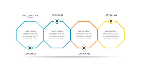 Modern infographics business template design