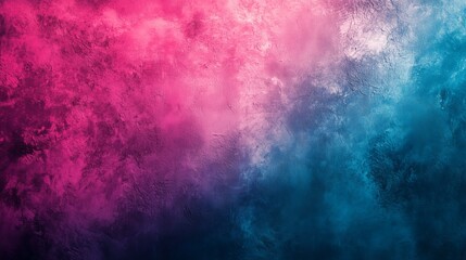 Fototapeta premium Bright Cyan Fading into Magenta with Grainy Overlay for Retro Design
