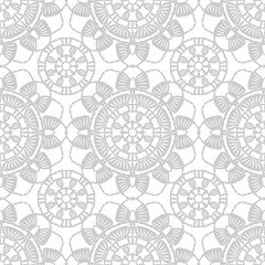 Pattern with crochet granny square with flowers wallpaper handmade decorative art design print	