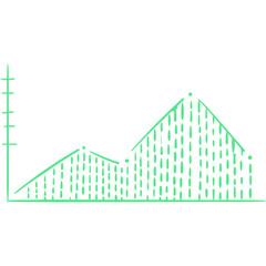  Business infographics icons with different diagram vector illustration. Abstract data visualization, marketing charts and graphs. Business statistics, planning and analytics, forecasting growth rates