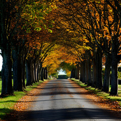 Fototapeta premium autumn in the park