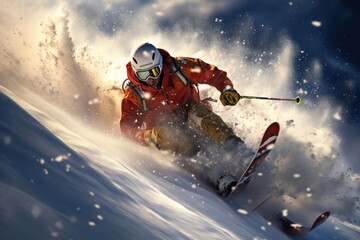 Ski sports recreation outdoors.