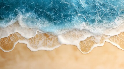 Obraz premium Gradient from Deep Ocean Blue to Sandy Beige for Design Projects