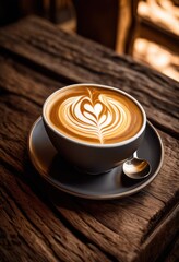 captivating latte art featuring stunning swirls intricate coffee designs beautifully crafted presentation, foam, pattern, cup, espresso, beverage, drink