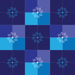 floral seamless pattern, block print, textile design, eps vector file