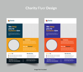 Modern Charity Flyer Design Template | Editable, Professional, and Eye-Catching for Nonprofits & Fundraising Events.